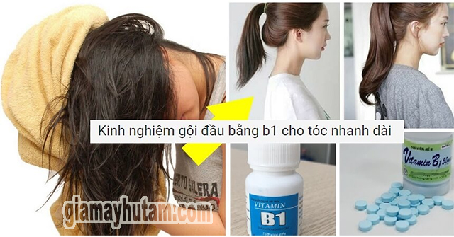  Sử dụng vitamin B1 thoa lên tóc