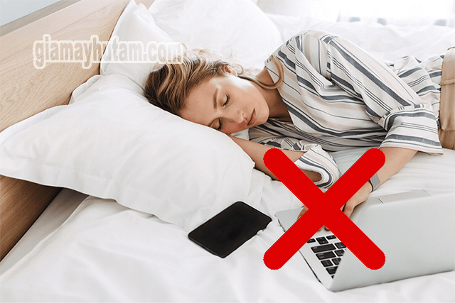 Không sử dụng thiết bị điện tử trước khi đi ngủ